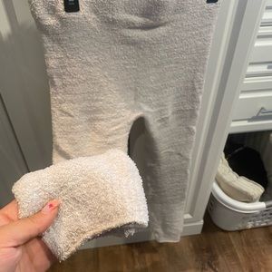 Fluffy White Leggings